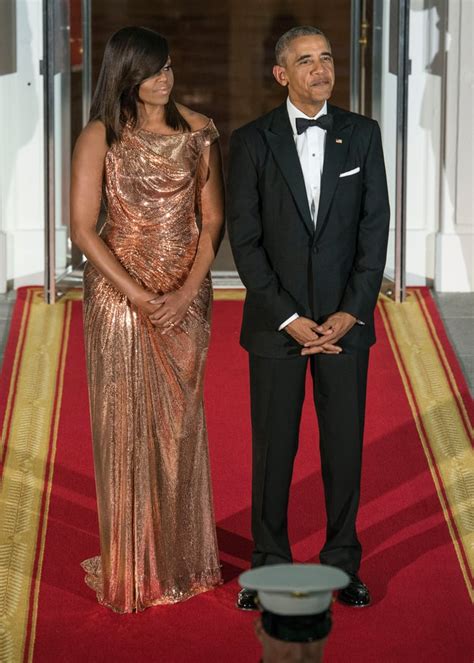 michelle obama dinner dress versace